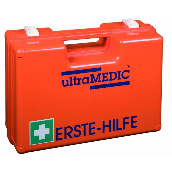 Erste-Hilfe-Koffer in BASIC Ausführung, gefüllt nach DIN 13157 in orange