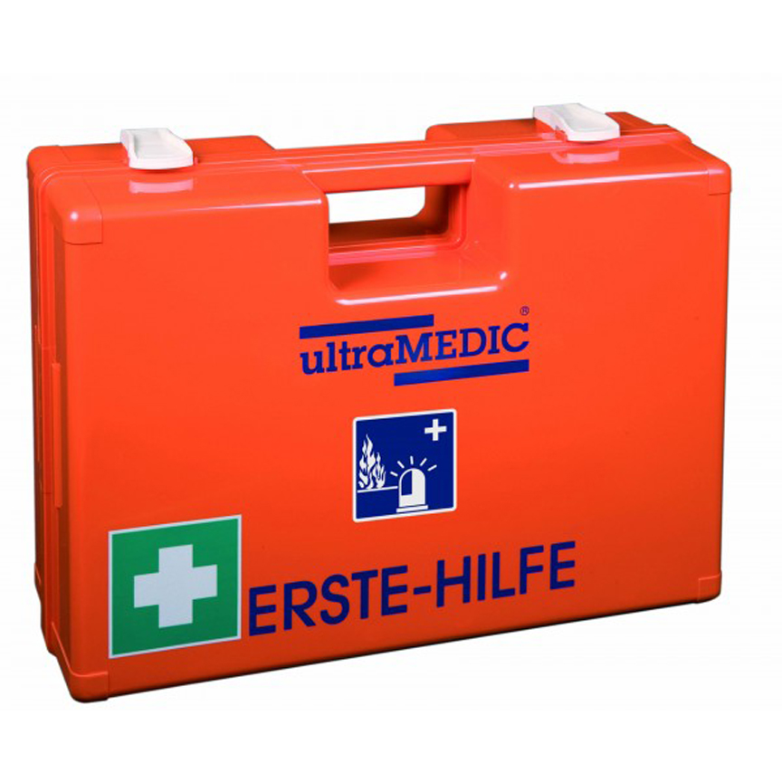 Erste-Hilfe-Koffer für Krankentransport- und Feuerwehrfahrzeuge gefüllt nach DIN 14142
