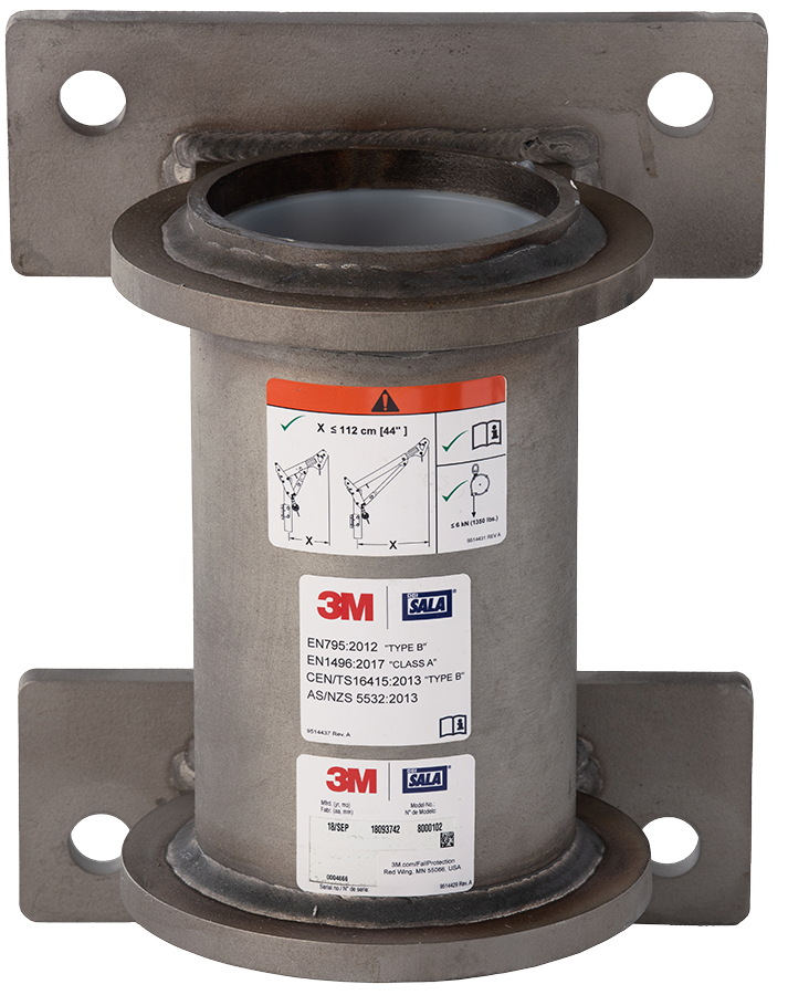 Console verticale pour extension de mât et système de potence de levage Davit HC