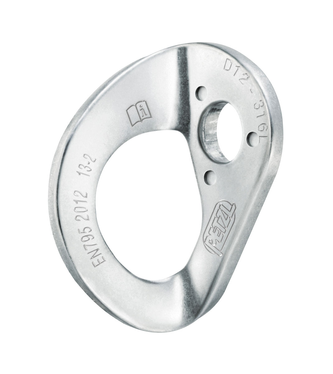 Petzl Coeur Stainless Plaquette d'amarrage 10 mm Petzl Coeur Stainless Plaquette d'amarrage 10 mm