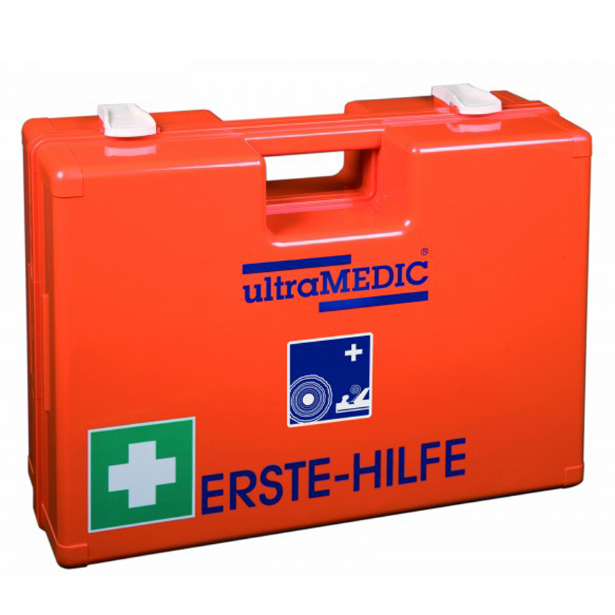 Erste-Hilfe-Koffer mit Spezialfüllung HOLZVERARBEITUNG  DIN 13157 PLUS
