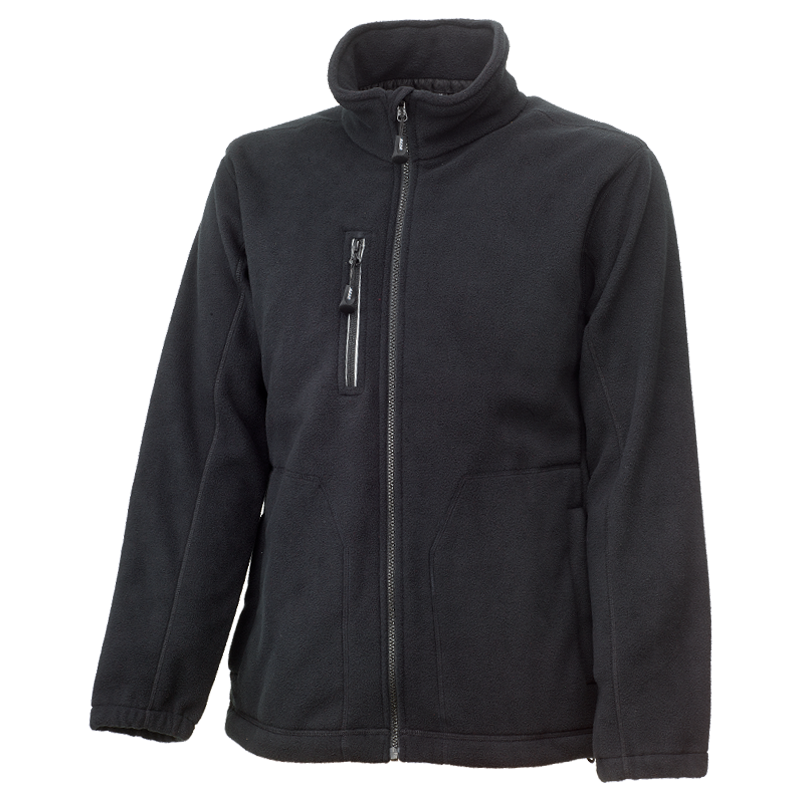 Veste en thermovelours moelleux noir Gr.XXL