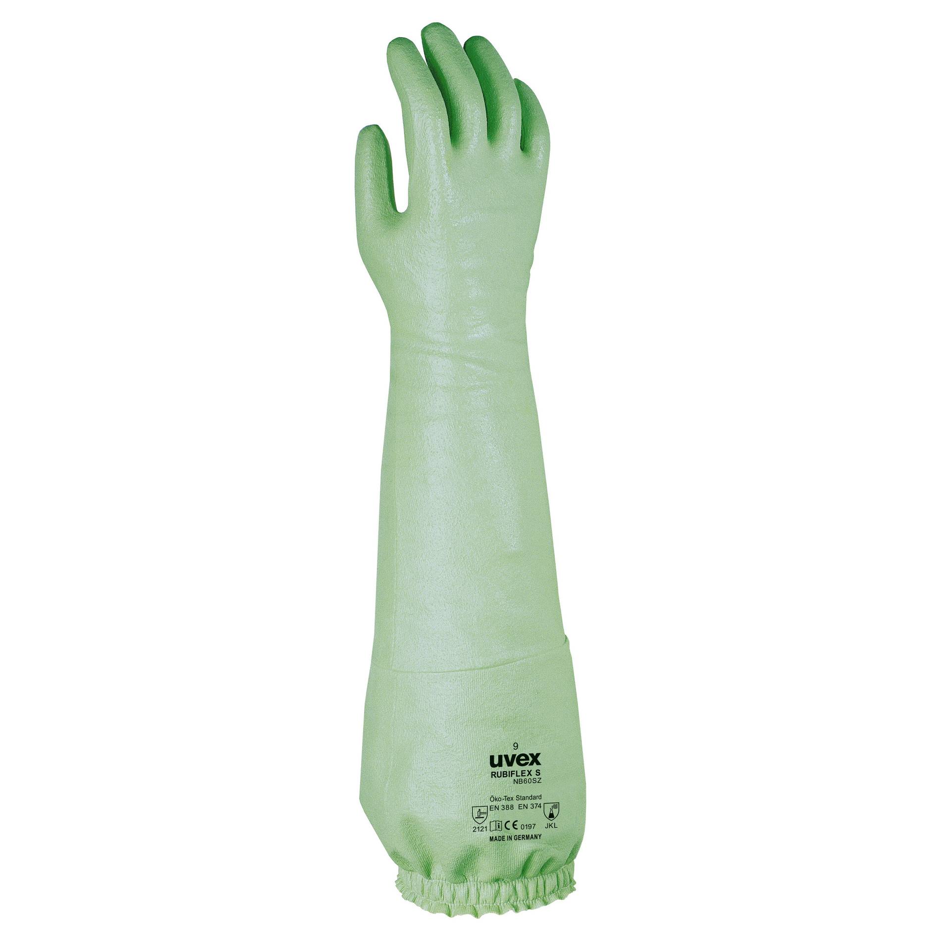 Gant de protection contre les produits chimiques uvex rubiflex S NB80SZ 80 cm Gr.10