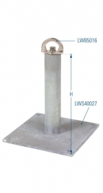 Poteau seul, sans anneau D Poteau seul, sans anneau D