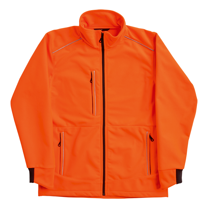 Climasoft Veste en thermovelours orange vif  Climasoft Veste en thermovelours orange vif