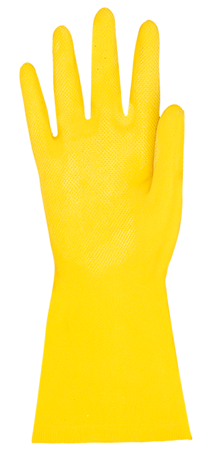 Schutzhandschuhe VITAL 124 aus Naturlatex gelb Gr. 9