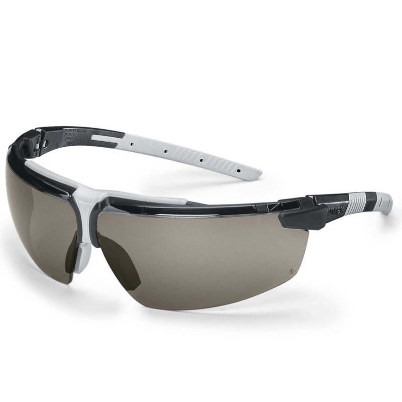 Uvex i-3 lunettes à branches noir/gris clair, protection solaire