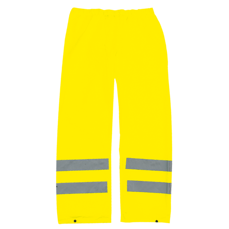 Pantalon de pluie de sécurité jaune vif EN 20471 Klasse 1 EN 343