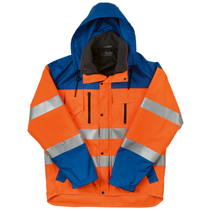 Vestes de pluie et de sécurité IMPERMA REFLEX orange vif/bleu Gr. L