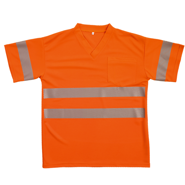 Warnschutz-T-Shirts EN 20471, CE leuchtorange  Gr. M