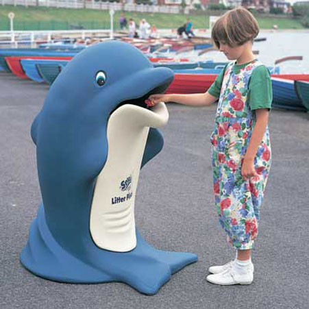 Splash Delphin mit Stahlbehälter