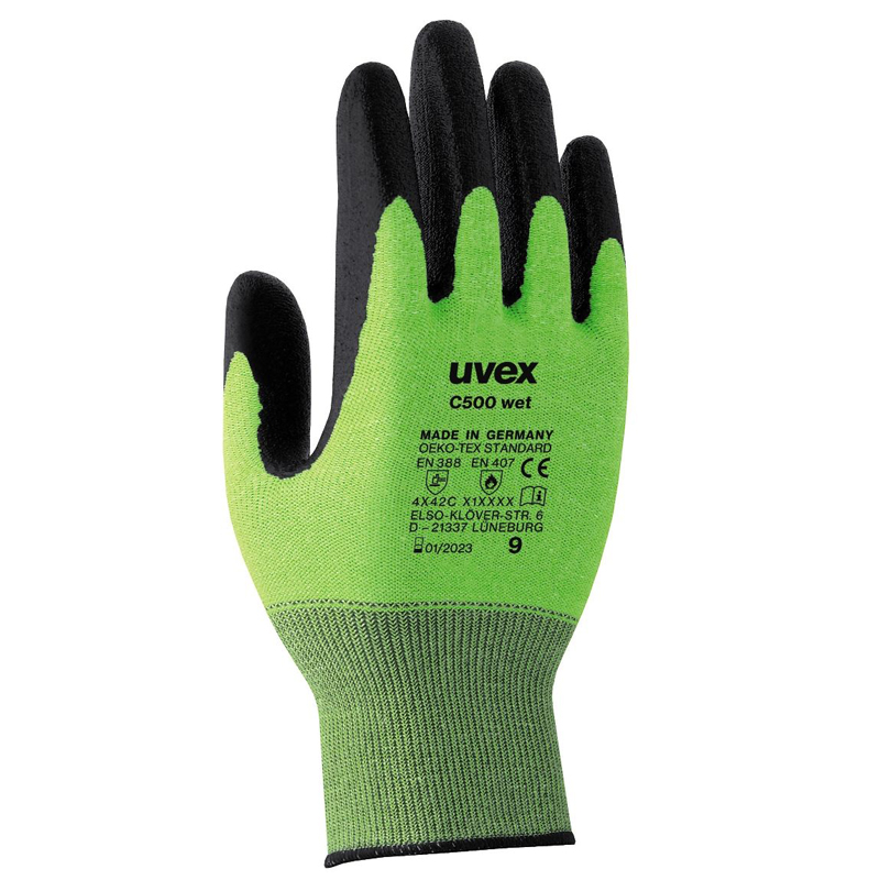 Gant de protection contre les coupures uvex C500 wet Taille 10