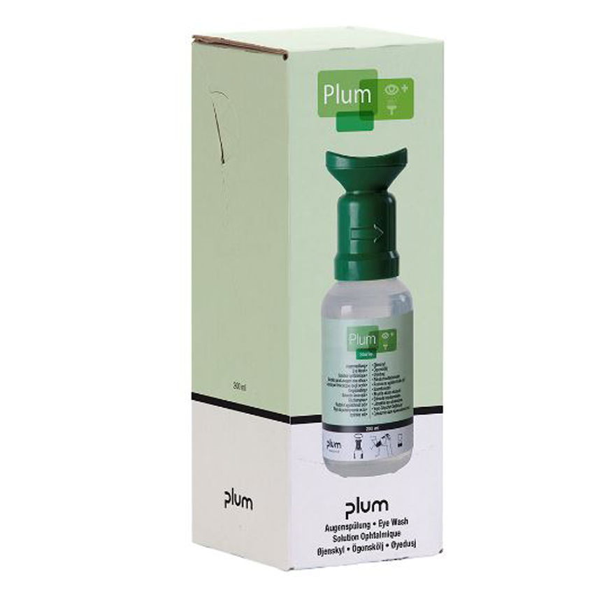 PLUM Augenspüllösung 500ml  incl. Wandhalterung